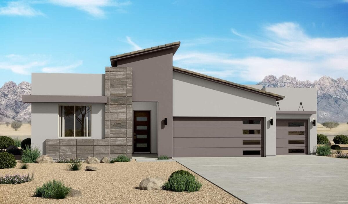 2124 Contemporary 3 Car Garage Home