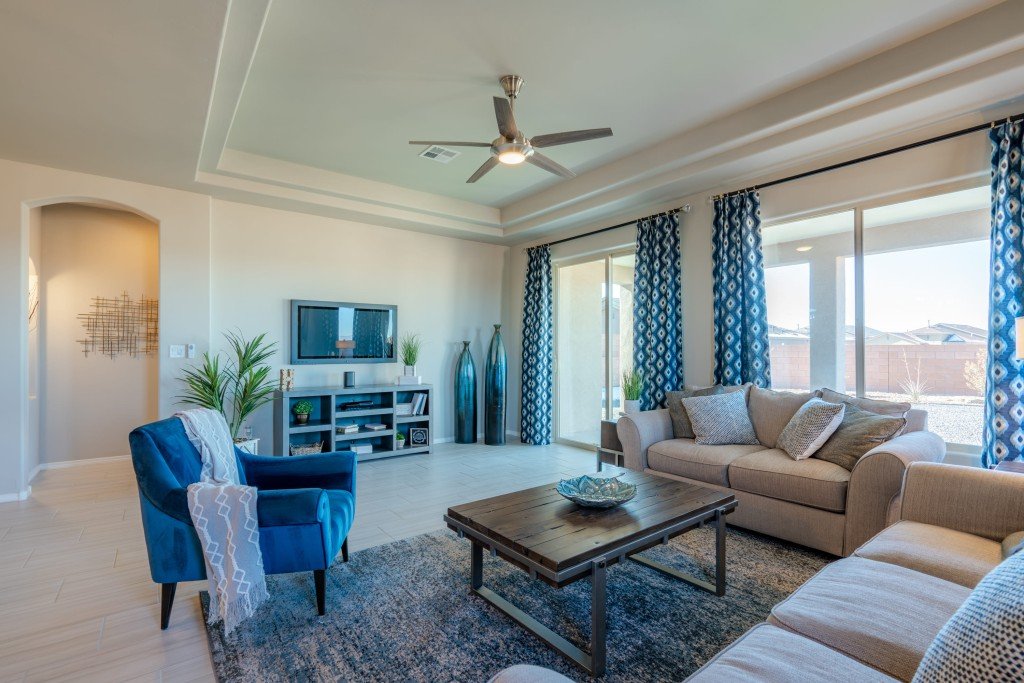 Great Room in 1907 Model Home