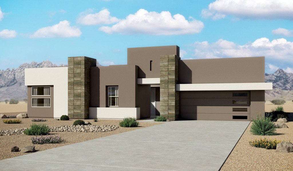 The Bluffs 2529 Contemporary Elevation