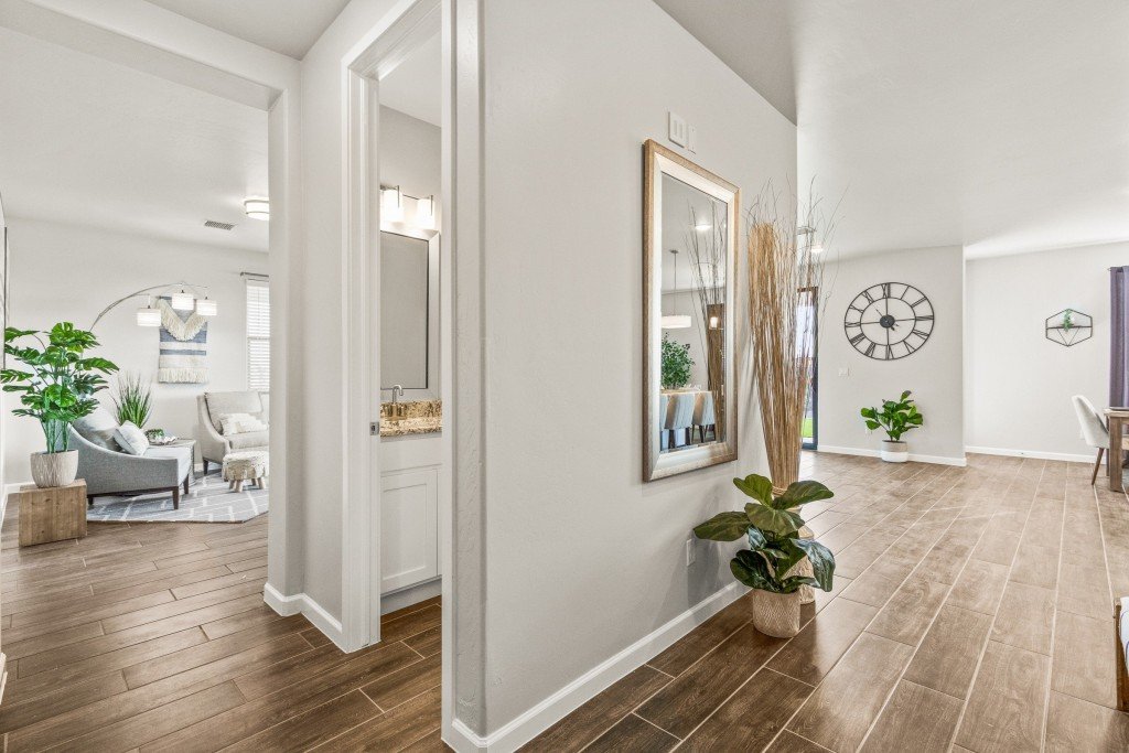 Powder Room - Painted Desert - Timberon Model Home