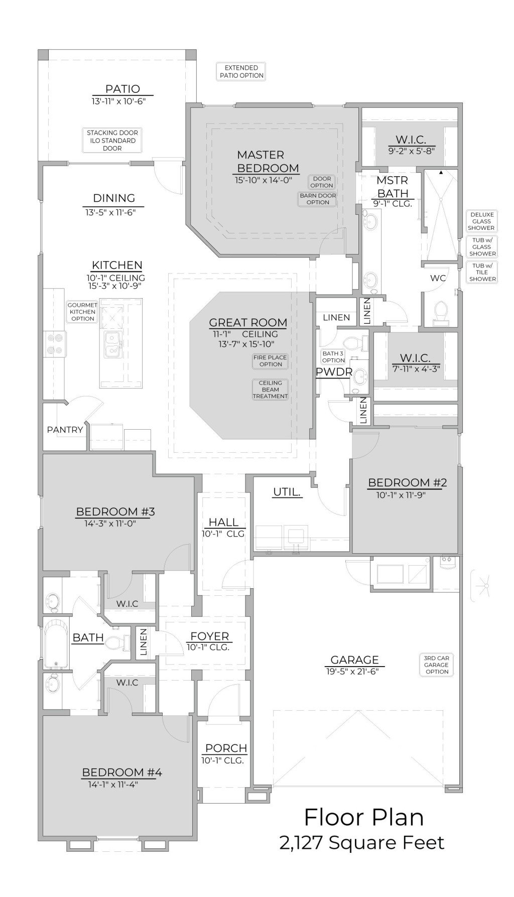 2127 Home Design Layout Los Diamantes 2127 FP