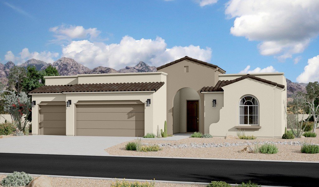 Red Hawk Estates 2144 Spanish Colonial 3CG Rendering