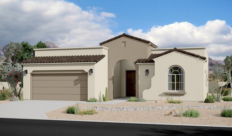 Red Hawk Estates 2144 Spanish Colonial Rendering