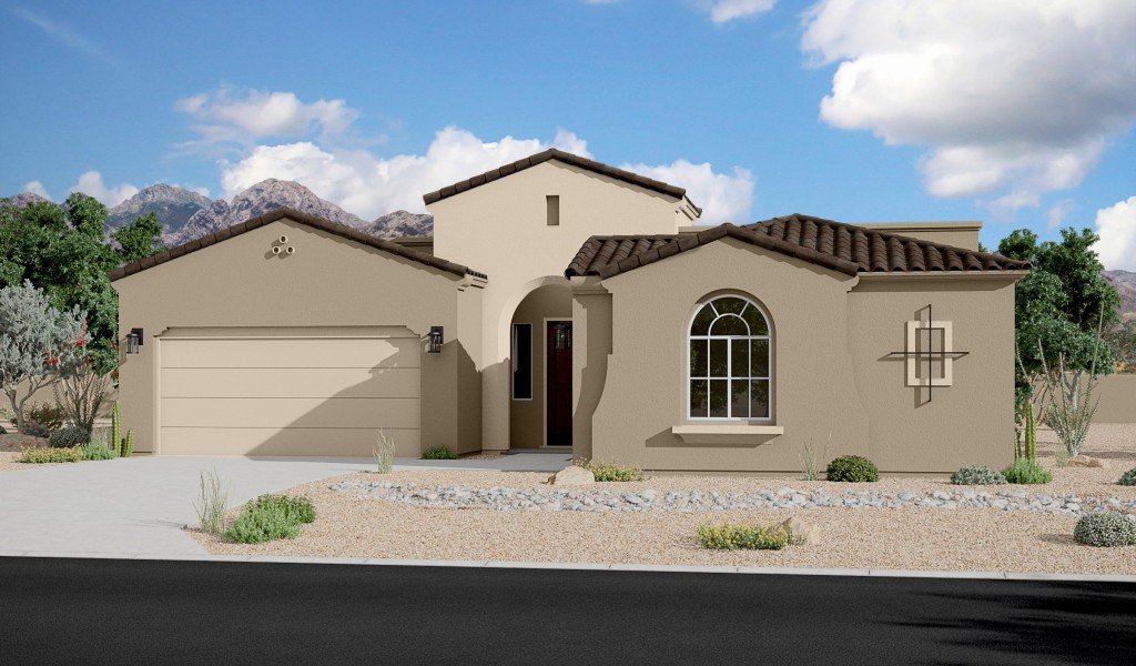 Red Hawk Estates 2373 Spanish Colonial 3CG Rendering