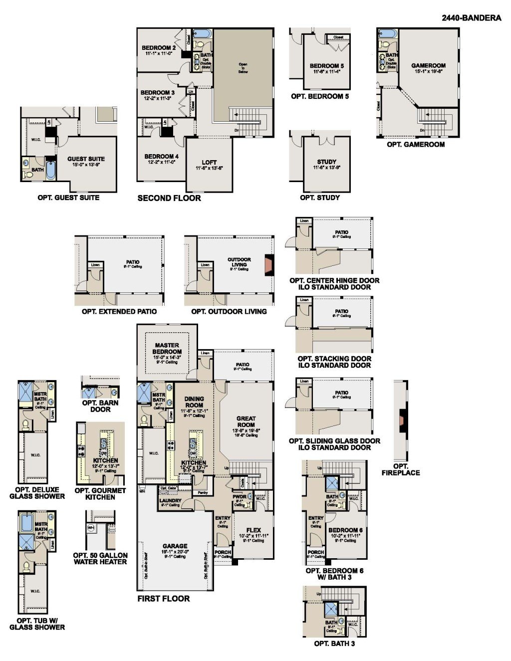 Bandera 2440 Home Design Layout